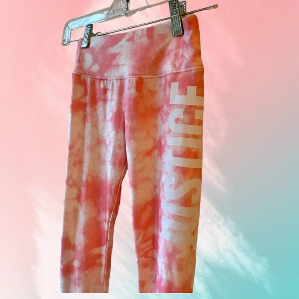Justice Pink Mesh Leggings